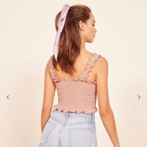 Reformation Lenore Top- Blush - Picture 3 of 5